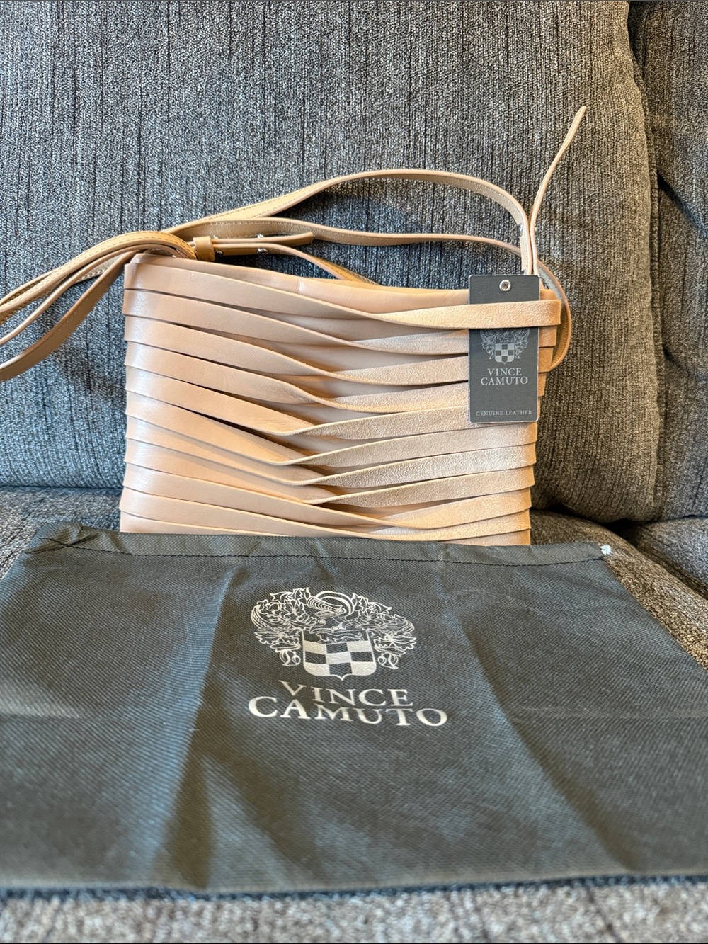 Vince Camuto NWT and Dust bag adjustable crossbody bag. Converts to clutch